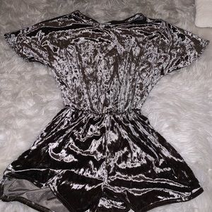 Brown Velvet Romper
